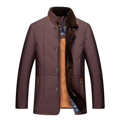 Herren Winterjacke Elegant Gepolstert