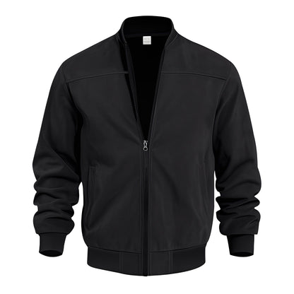 Männer Lederjacke Elegant Wildleder