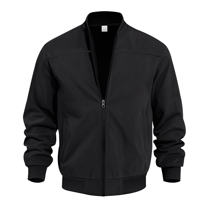 Männer Lederjacke Elegant Wildleder