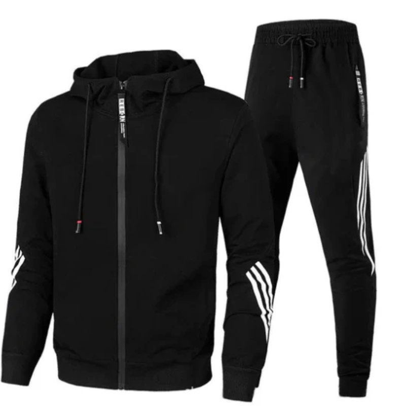Herren Streetwear Hoodie Set Modern Style
