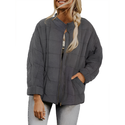 Modische Damenjacke Steppmuster Praktisch
