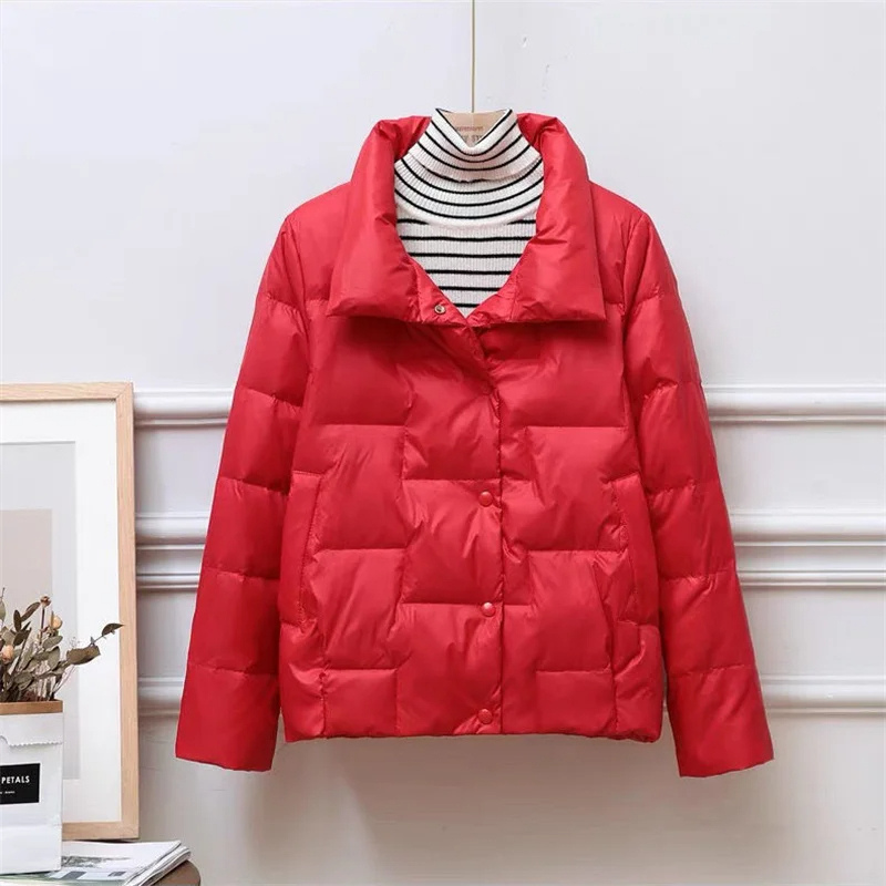 Winter Pufferjacke Damen | Rollkragen Steppjacke