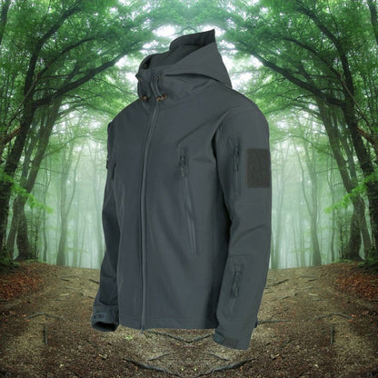 Herren Winterjacke Softshell Kapuze
