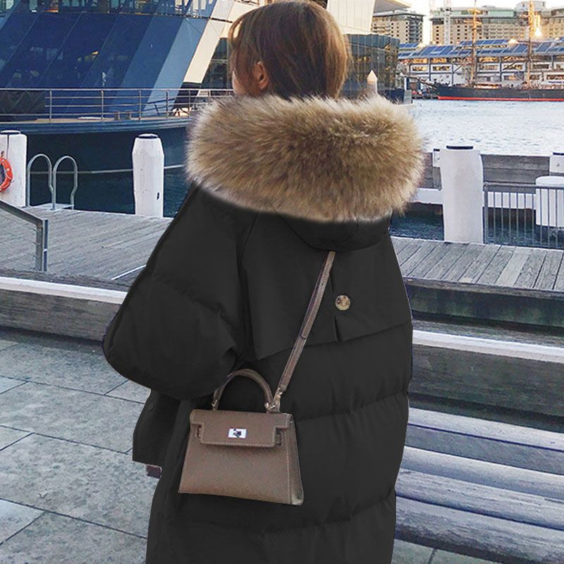 Damen Winterjacke Pelzbesatz Stylish