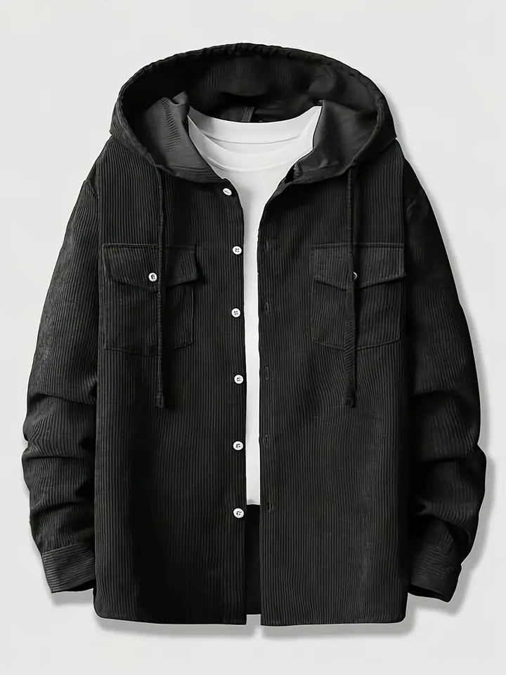 Stylischer Herren Pullover Mit Kapuze - IdealeKleiden