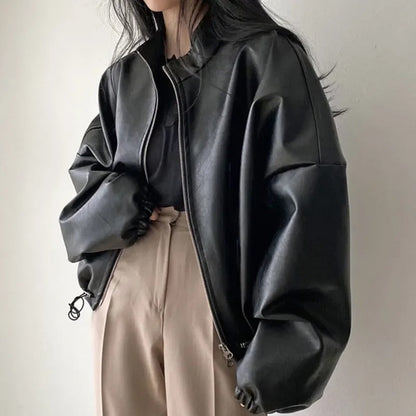 Maßgeschneiderte Lederjacke HipHop Style