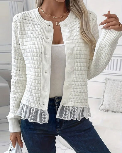 Weiches Damen-Sweatshirt mit Spitze