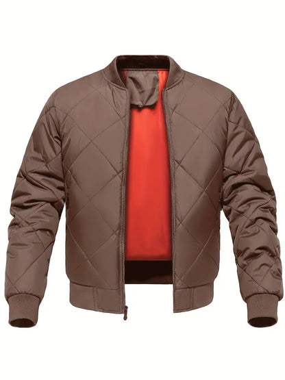 Herren Steppjacke Warm Reißverschluss