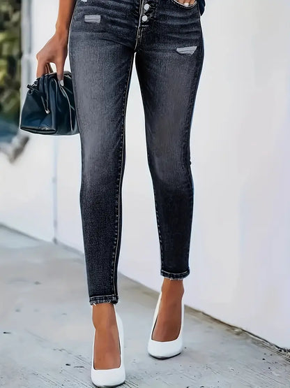Röhrenjeans Damen Vintage Style