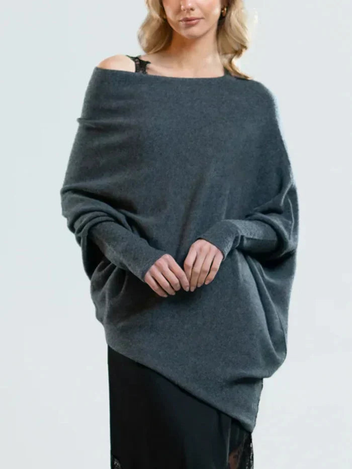 Asymmetrische Sweatjacke Off-Shoulder Style