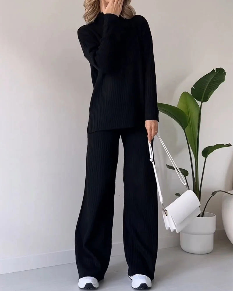 Stylisches Damen-Zweiteiler-Set Elegant Kurz