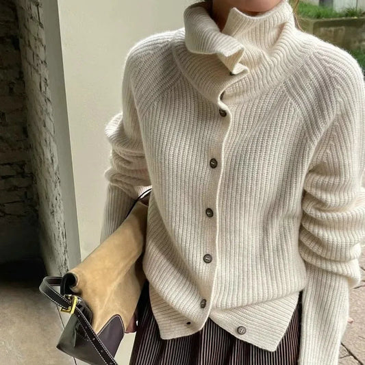 Damenschal-Pullover Rollkragen Style - IdealeKleiden