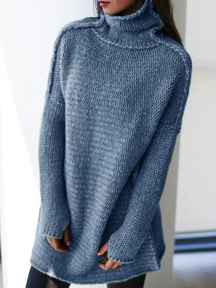 Großer Rollkragenpullover Damen Oversized