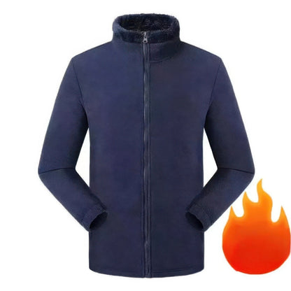 Warmes Winterkleid Fleece Gefüttert Modern