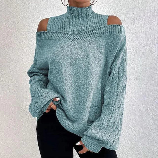 Elegantes Longsleeve Oberteil mit Offener Schulter - IdealeKleiden