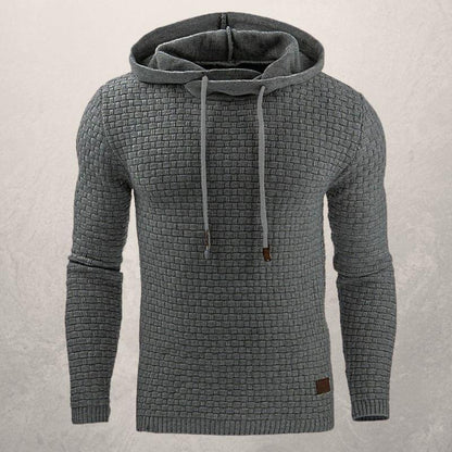 Stylischer Kapuzenpullover Slim Fit Strickmuster