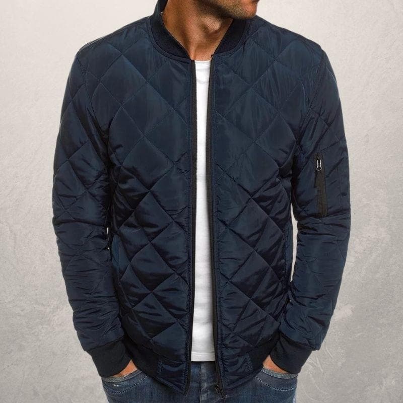 Modische Bomberjacke Diamant Muster