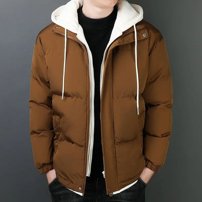 Herren Winterjacke Warm Winddicht