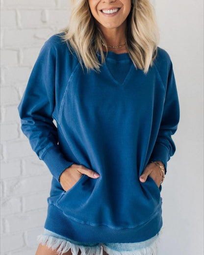 Stylisher Strickpullover mit Taschen