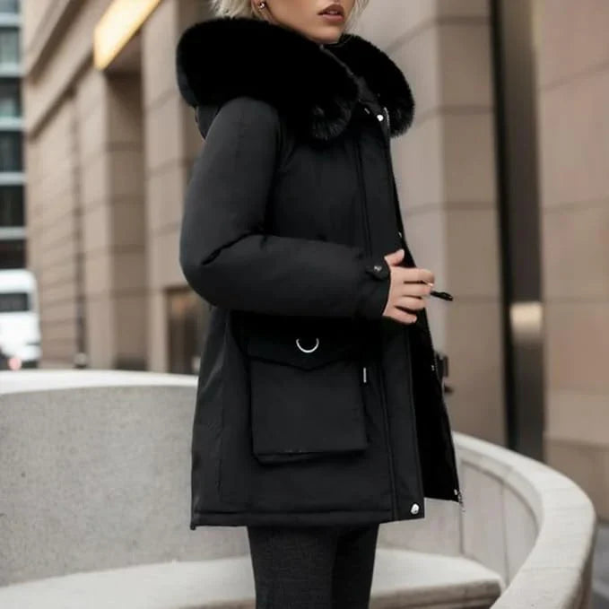 Damen Winterjacke Warm und Komfortabel - IdealeKleiden