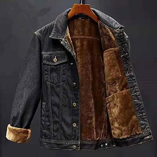 Warme Jeansjacke mit Wollfutter Inside