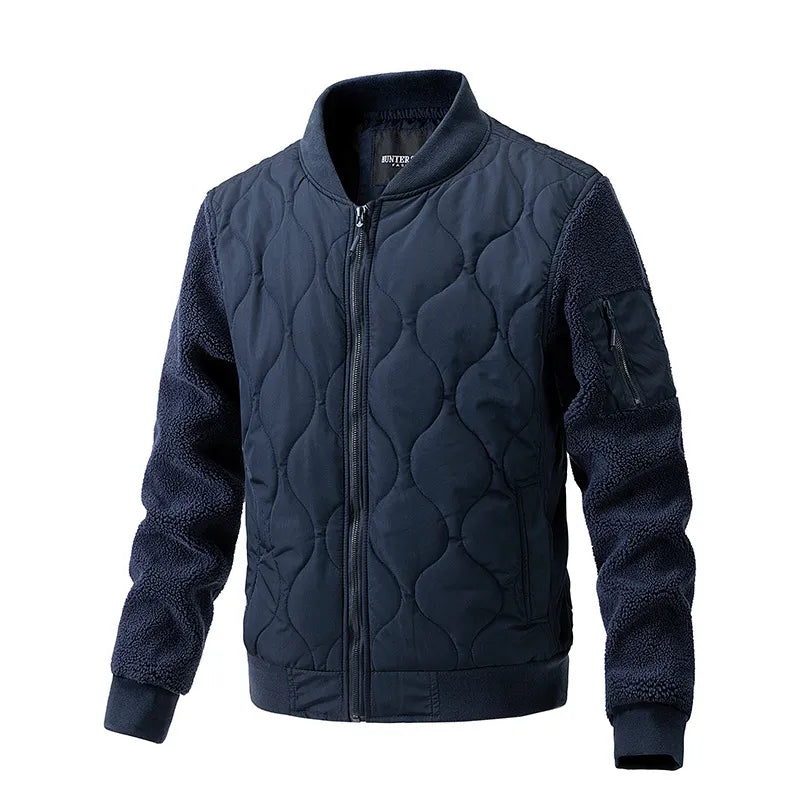 Warmes Winterjacke Reißverschluss Design