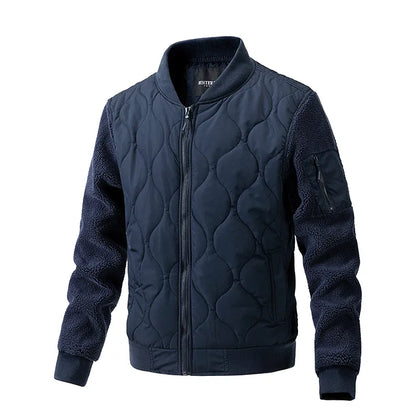 Warmes Winterjacke Reißverschluss Design