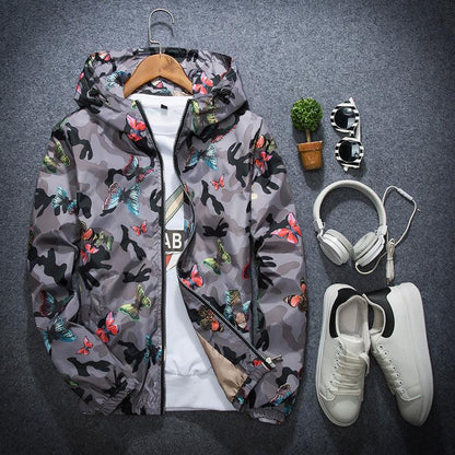 Herren Damen Kräuter Jacke Natürlich