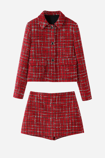 Stylische Tweedjacke Damen Set