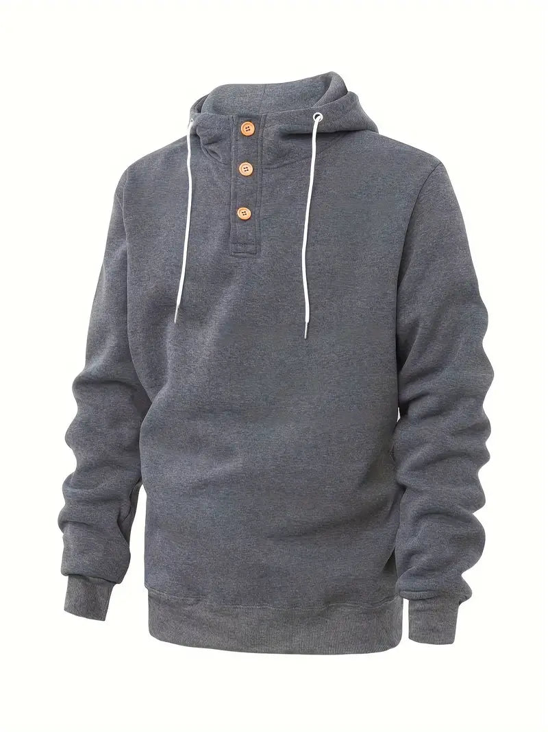 Herren Hoodie Langarm Warm Modern