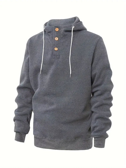 Herren Hoodie Langarm Warm Modern