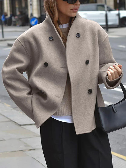 Modische Oversized Jacke mit Knöpfen