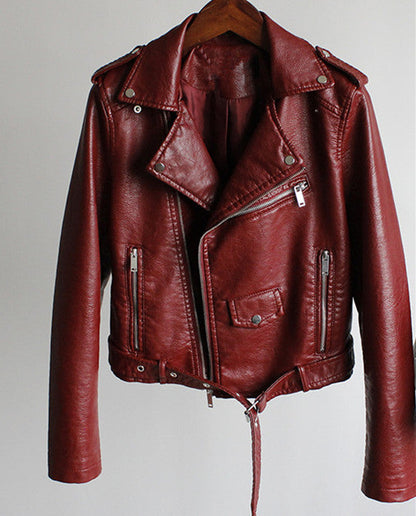 Lederjacke Damen Kurz Stylisch Trend 2024