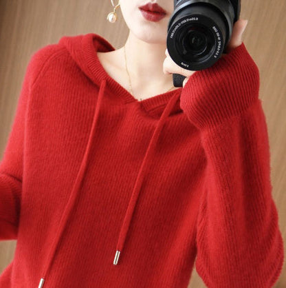 Kapuzenpullover Damen Weich Bequem