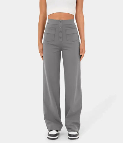 Elegante Damen-Hose mit Knöpfen