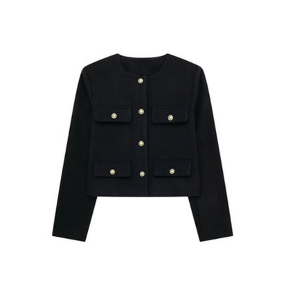 Eleganter Damen Blazer Langärmlig Vintage Style