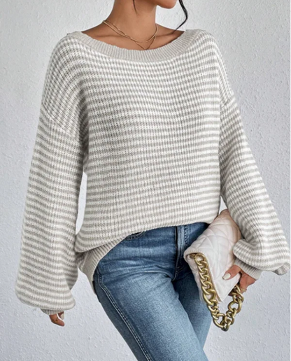 Herbstliche Pullover Grobstrick Damen - IdealeKleiden