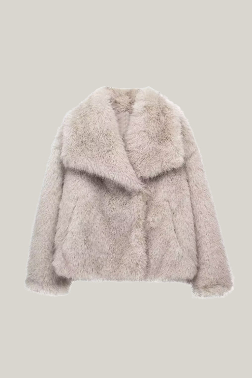 Modische Kunstfell-Jacke Damen