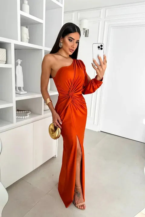 Elegantes Damen-Kleid One-Shoulder-Design