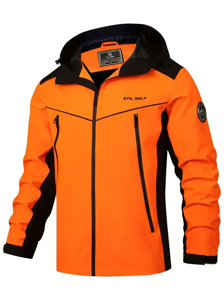 Wasserdichte Outdoor-Jacke Reflexion Aktiv Passform - IdealeKleiden