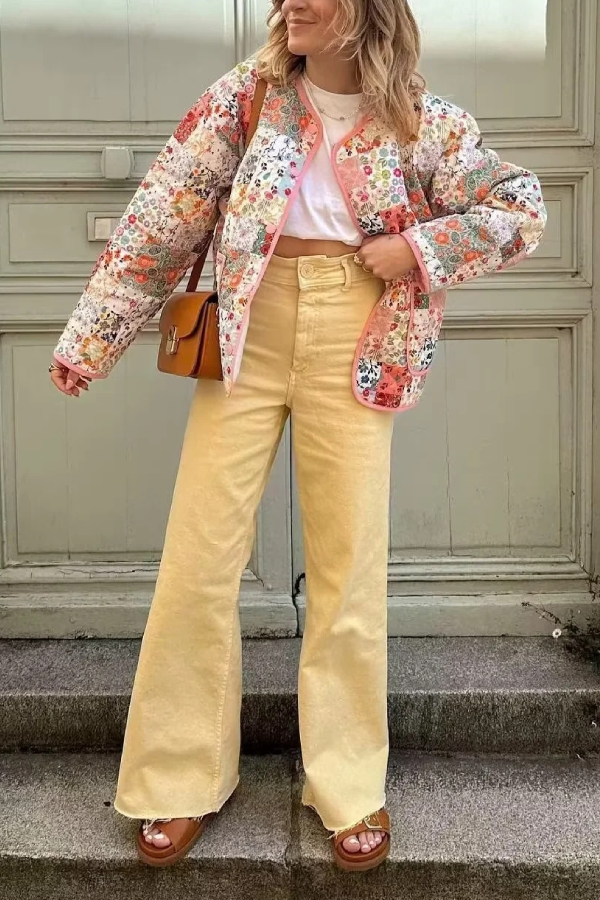 Stylische Baumwolljacke Mit tollen Drucken