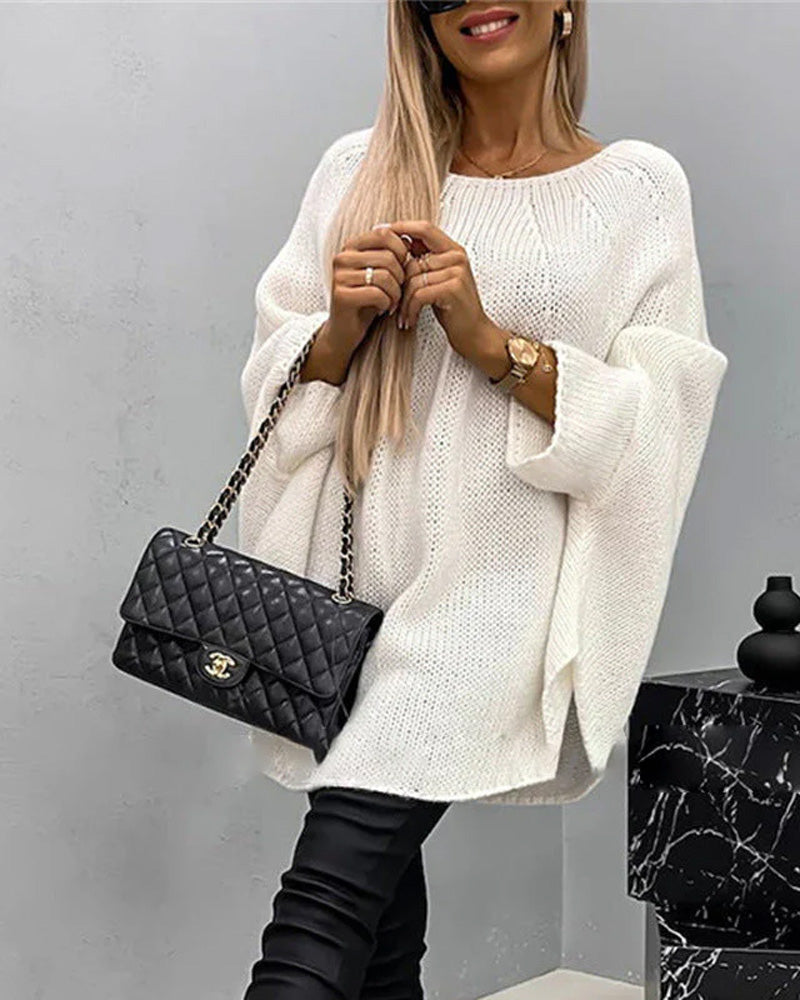 Stylische Damencape Pullover