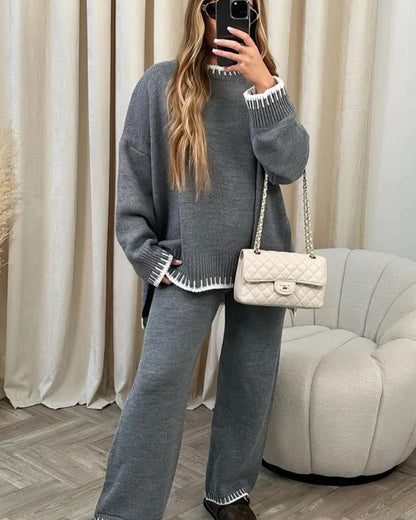 Klassisches Strick-Outfit Set