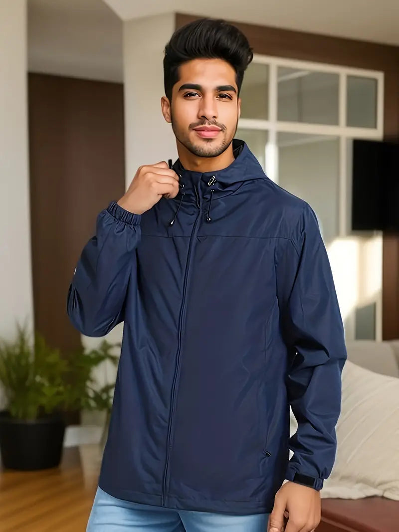 Herren Windjacke Wasserdicht Stilvoll