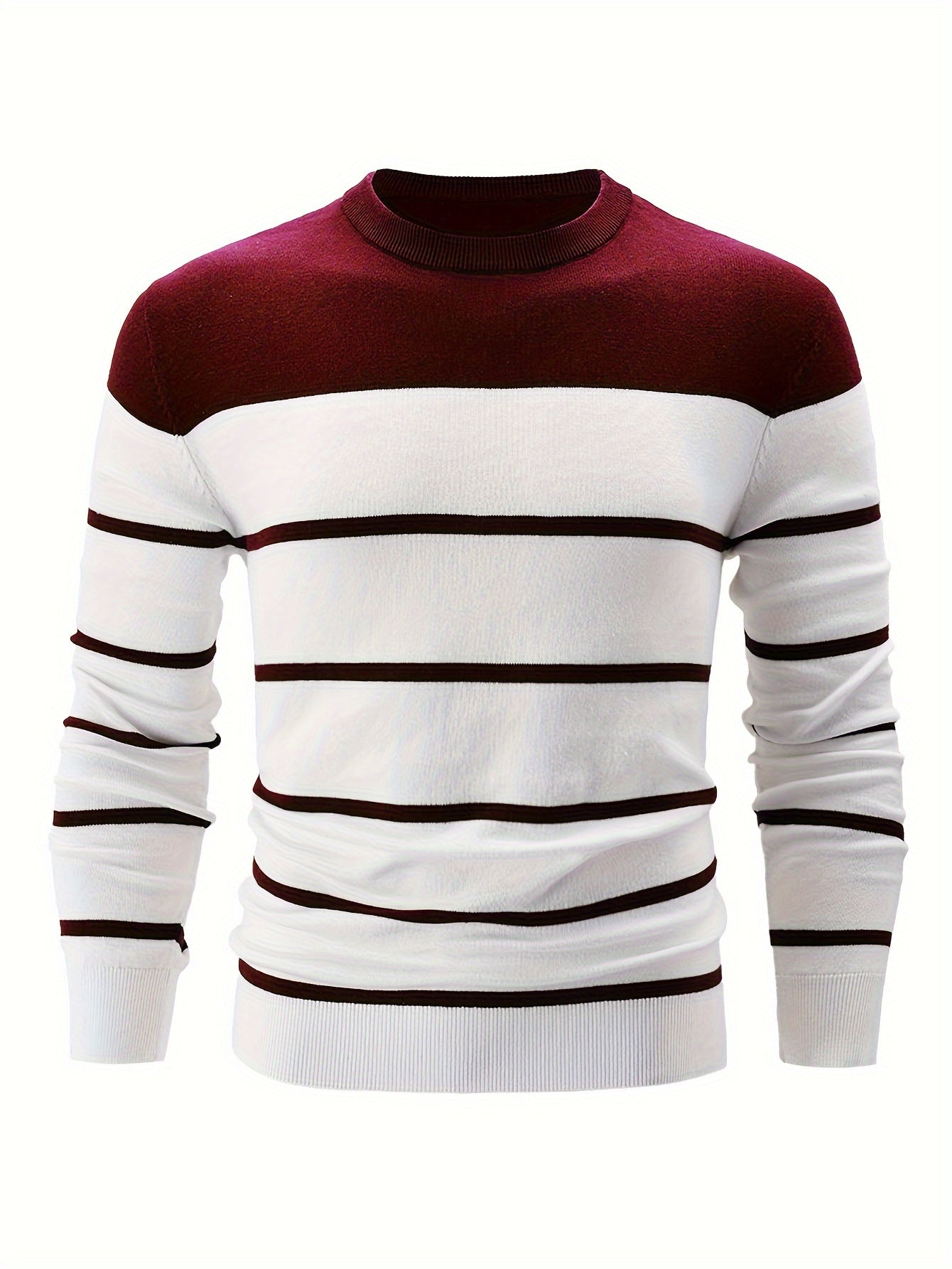 Streifiger Pullover Baumwolle Elegante Optik
