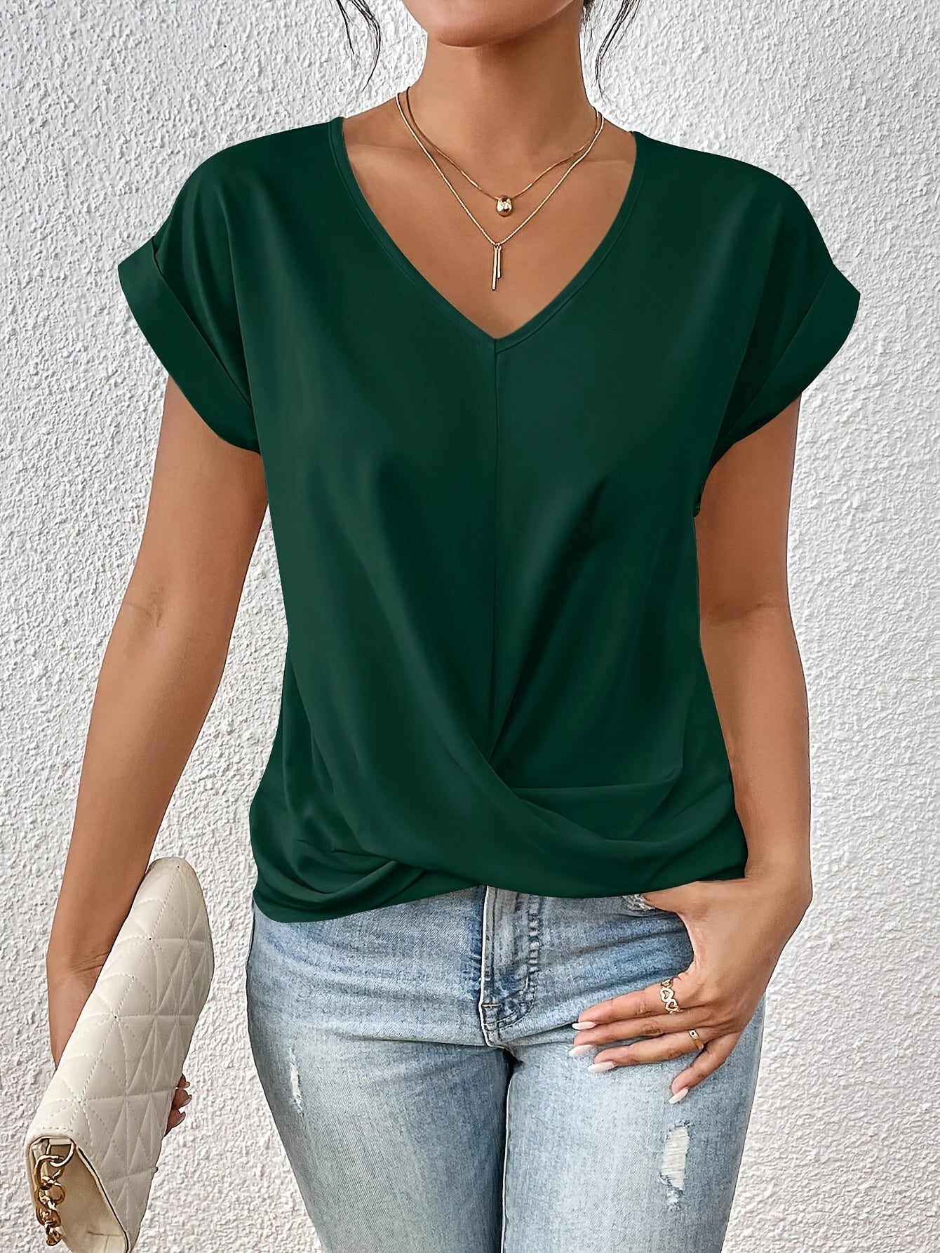 Damen T-Shirt mit Rundhalsausschnitt Komfort