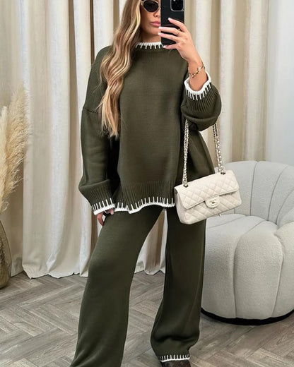 Klassisches Strick-Outfit Set