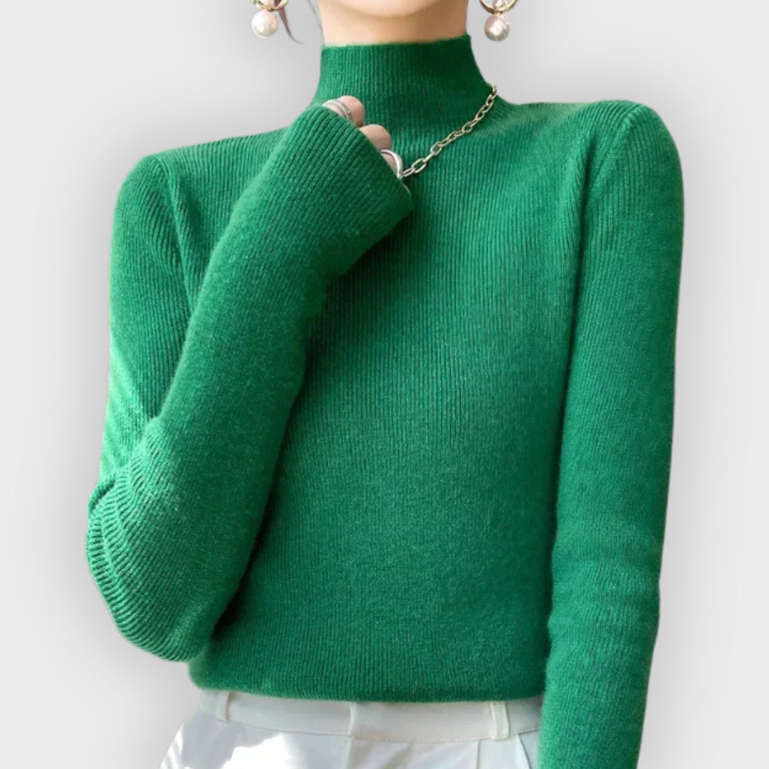 Damenschal Strickpullover Langärmlig Elegent