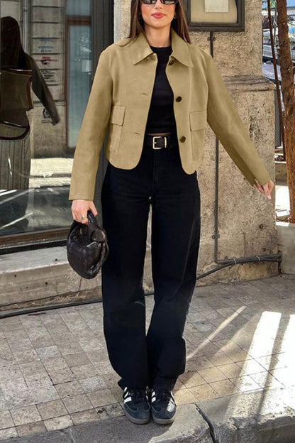 Lederjacke Damen Modern Wildleder - IdealeKleiden