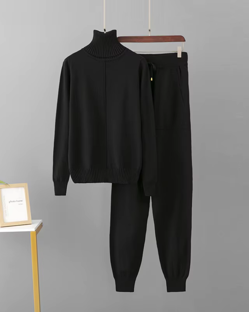 Damen Kleid Set Elegant Komfortabel 2-teilig
